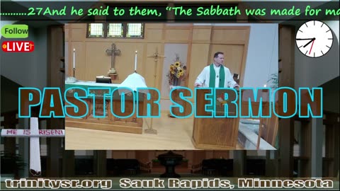 20240602 June 2d Pastor Sermon Trinity Lutheran Sauk Rapids MN