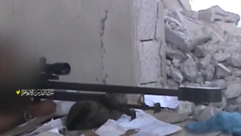 Al-Quds Brigades show scenes of a sniper operation