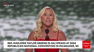 Marjorie Taylor Greene Gives Powerful Speech After Trump Shooting