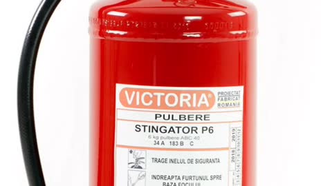 Stingător cu pulbere Victoria, tip P6, 6 Kg, Avizat IGSU