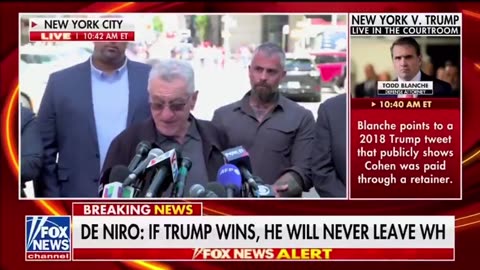 Pedo Robert De Niro Goes On Absurd Rant Against Trump