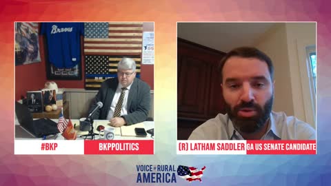 Ga. U.S. Senate Candidate Latham Saddler joins the #BKP Politics Show!