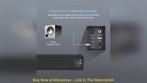 ☘️ 100w Soundbar Bluetooth Speakers With Subwoofer Caixa De Som Bluetooth Speaker Wireless Soundbar