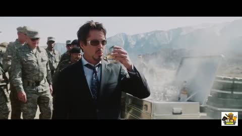 IRON MAN 1 - Tony Stark_s Bombardment of Jericho Missiles__ (MOVIE CLIPS)_
