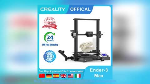⚡️ CREALITY Ender-3 Max 3D Printer Kit with Resume Printing Function Large Print Size 300x300x340mm