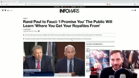 RAND PAUL TELLS FAUCI HE'S GOING TO INVESTIGATE HIS BANK ACCOUNT!