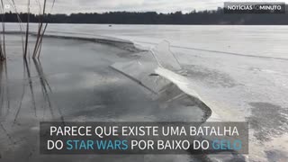 Lago gelado emite sons de Star Wars!