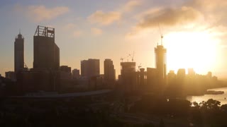 A Sunrise In Perth City - Timelapse