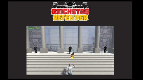 Das patriotische Online-Spiel Reichstags-Defender