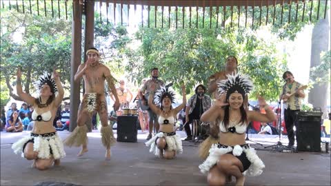 Rapa Nui dance show in Santiago, chile