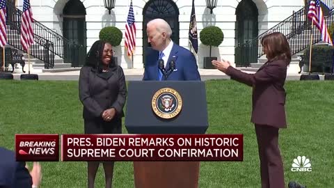 President Joe Biden on Ketanji Brown Jackson's Supreme Court confirmation