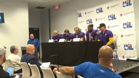 2021 Liberty Hill TX UIL 5a Division II State RunnerUp Press Conference