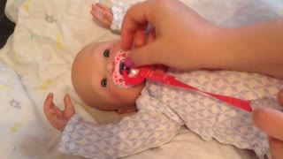 Sweetheart Play-born Baby Doll Annabelle's Changing