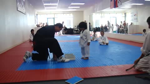 3-Yr-Old Tries to Break Board in Taekwondo | Taekwondo Kid