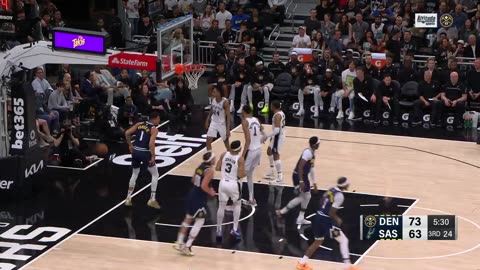 Nuggets' Teamplay Ignites MPJ Poster Dunk! (Denver vs. Spurs)