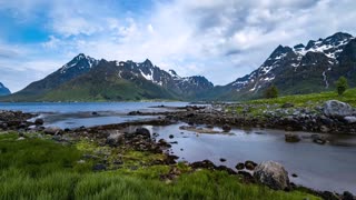 timelapse panorama lofoten is an archipelago in the county