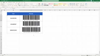How to make Barcode in Excell, (very easy)