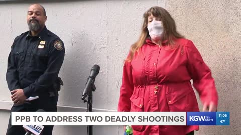 Antifa members shut down Portland Police press conference about deadly mass shooting Last night