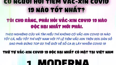 VẮC-XIN COVID NÀO TỐT NHẤT