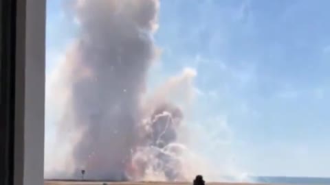 A Truck With Fireworks Exploded in Ocean City, Maryland.