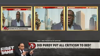 FIRST TAKE Heyyy Ryan Clark, If they lose just blame 49ers' QB Brock Purdy - Stephen A.