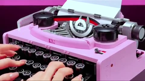 Vintage Elegance: Building the Pink Retro Typewriter Model