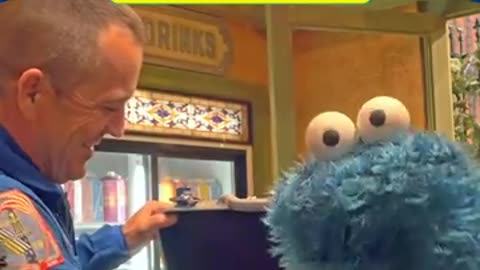 NASA Astronaut Returns Sesame Street Mementos Flown on Orion Spacecraft (Cookie Monster's cookie