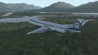 Beautiful approach and landing at Juneau Alaska (PAJN) | X-Plane 11