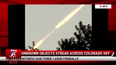 Unknown Objects Streak Across Colorado Sky