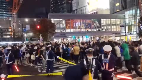 Completely Crazy Scenes In Japan As Fans Celebrate The 2-1 Win Against Germany In The World Cup