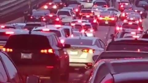 Pro-Palestinian Protesters block highway and entrance to Chicago O'Hare International Airport