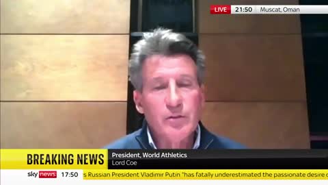 Ukraine Invasion_ World Athletics bans Russian and Belarus athletes - Lord Coe