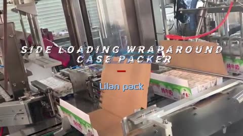 Side loading wraparound case packer #packer#foryou#robot#machine#industrial