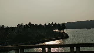 sunset on the bridge