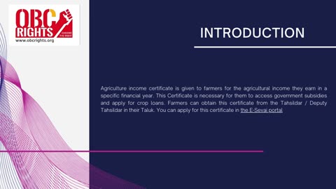 How to get an Agriculture income certificate through online