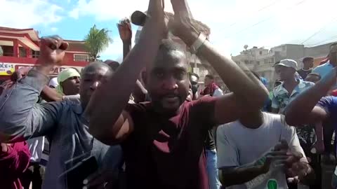 Haitians protest Moise's murder on eve of funeral