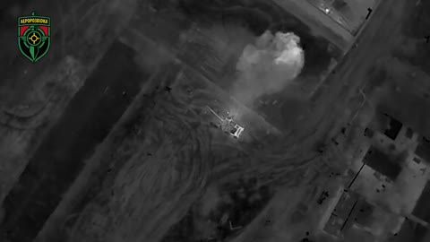 Ukrainian R18 Drone Drops AT Grenades On T-72