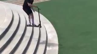 Scooter stairs fail