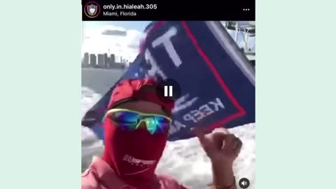 Cuban patriot goes crazy for trump