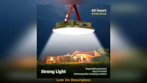 New Upgraded 15600maH Rechargeable LED Camping Strong Light with Magnet Zoom Portable Torch
