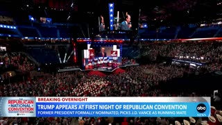 Trump appears at RNC after attack