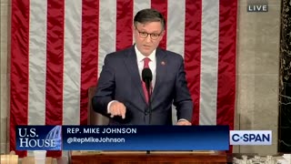Democrats Lose It As Mike Johnson Goes Off In First Speech As House Speaker