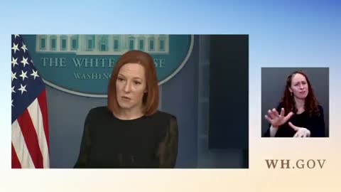 Jen Psaki Holds Briefing As Biden Meets With Dem Leaders About Voting Rights Legislaiton