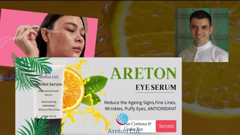 Areton Vitamin C + E Eye Contour Serum with retinol helps to treat puffy eyes