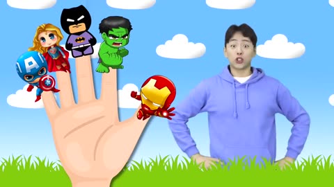 50 million viewo in youtube "👨‍👩‍👧‍👦 Superhero Finger Family Kids Songs!"