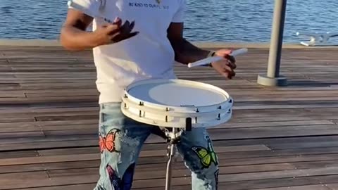 Drumming Skills on the Beach