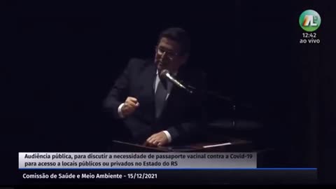 Marcelo Matias presidente SIMERS Audiência Pública liberdade passaporte sanitário ALERGS