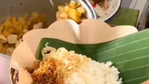 Indonesian traditional food "savory rice"