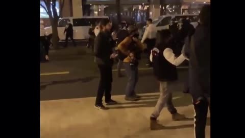 ANTIFA BITCH BODYSLAMMED AND CARRIED LIKE A CHILD BY POLICE! HILARIOUS! ANTIFA/BLM OWNED!