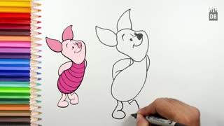 How to Draw Piglet Easily!